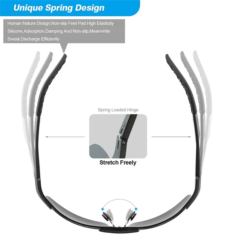 (image for) Classic Men Polarized Sunglasses Lightweight UV400 Protection Anti-Glare Sun Eyewear Glasses for Outdoor Climbing Fishing Travel